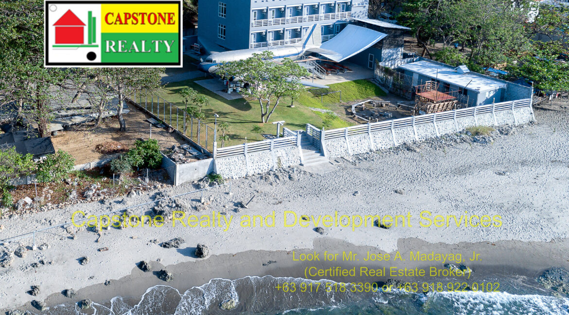 aerial drone shot of hostel pre construction of 2nd bldg